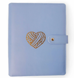 Twice Sheered Sheep Purple Heart Project Journal Planner for Knitters and Crocheters