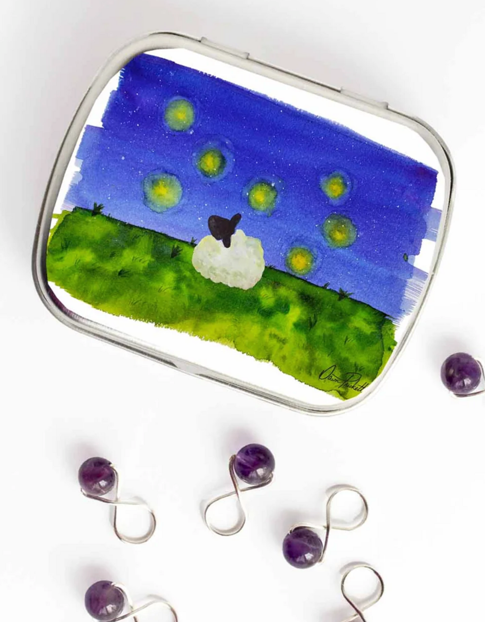 Twice Sheered Sheep Stitch Marker Storage Tin
