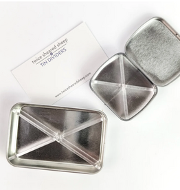 Twice Sheered Sheep Storage Tin Dividers - Clear SMALL (hinge)