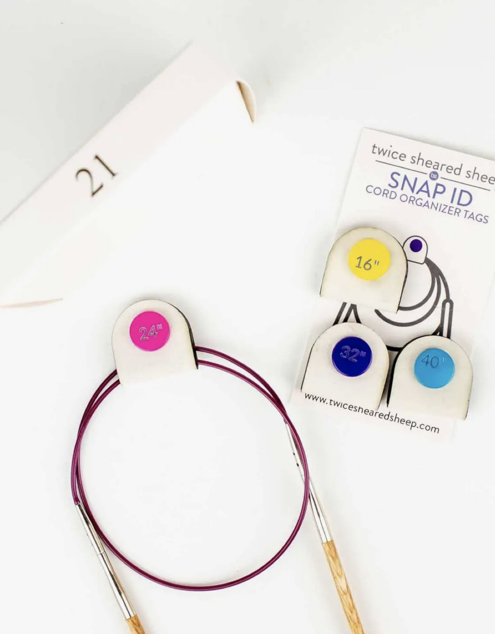 Twice Sheered Sheep Cord Organizer Tags