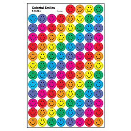 Trend Enterprises Colorful Smiles superSpots Stickers