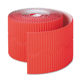 Dixon Ticonderoga Bordette Decorative Border, 2 1/4" X 50' Roll, Flame Red