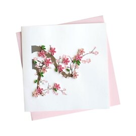 QUILLING CARDS, INC Quilled Cherry Blossom Greeting Card