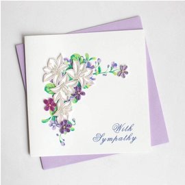 QUILLING CARDS, INC Quilled Flower Sympathy Card