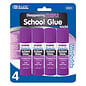 BAZIC BAZIC 8g / 0.28 Oz. Small Washable Purple Glue Stick (4/Pack)