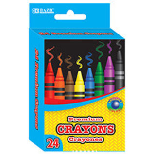 BAZIC BAZIC 24 Color Premium Crayons