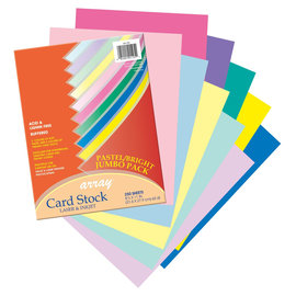 Dixon Ticonderoga Array Card Stock 65 lbs. Letter Assorted Colors 250 Sheets