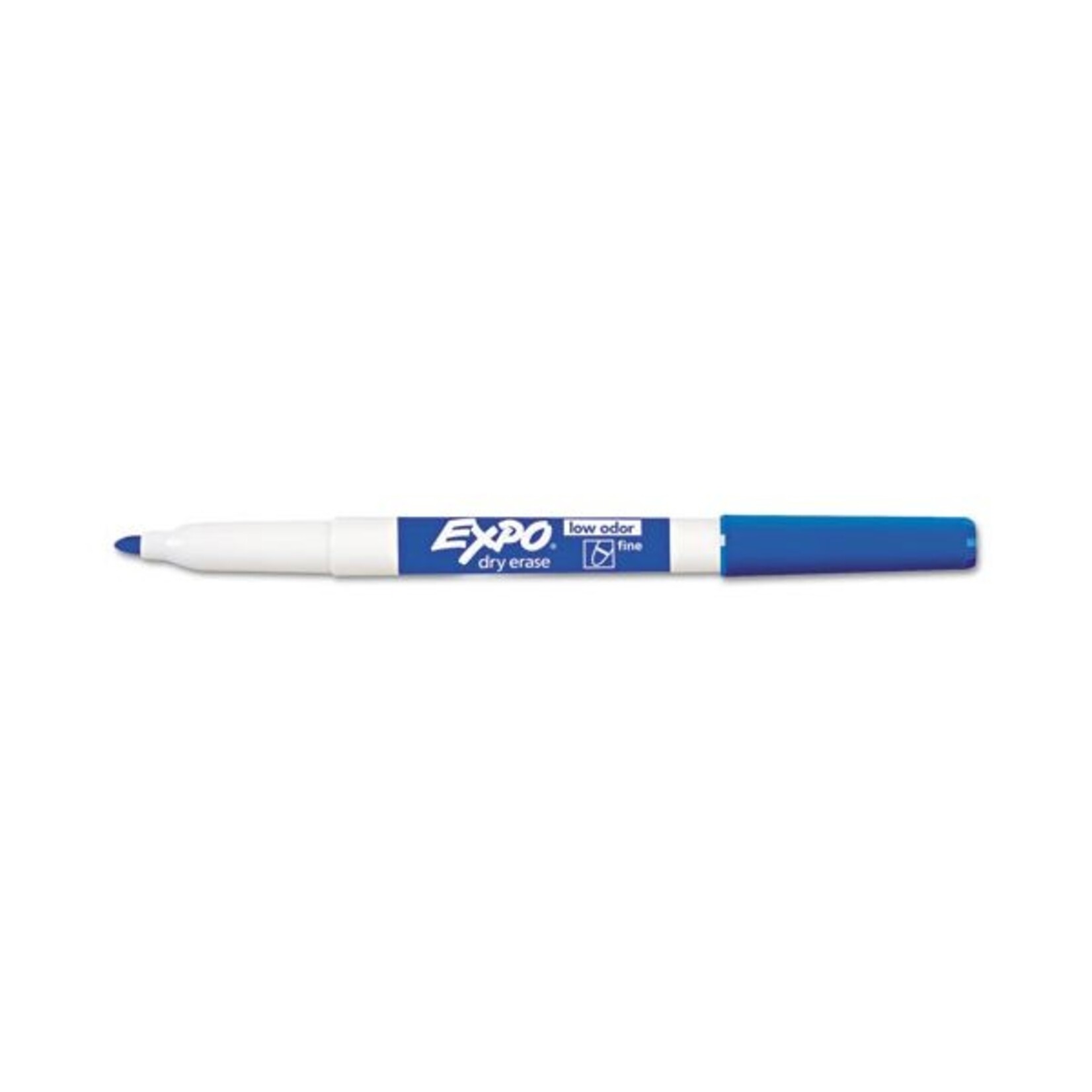 EXPO EXPO Low-Odor Dry-Erase Marker, Fine Bullet Tip, Blue, Dozen [SAN86003]