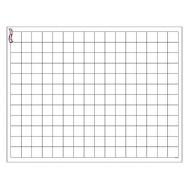 Trend Enterprises Graphing Grid (Small Squares) Wipe-Off Chart 17x22