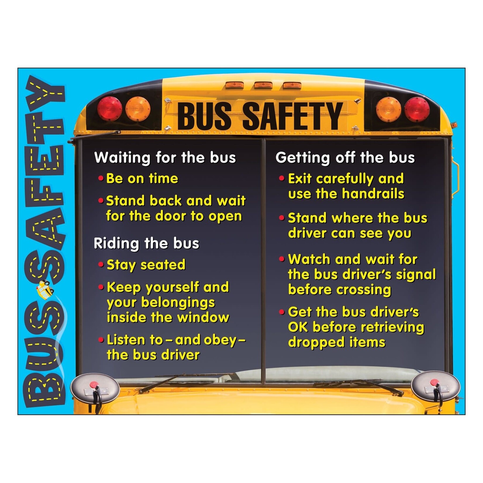Trend Enterprises Bus Safety Learning Chart 17x22 [T38232]