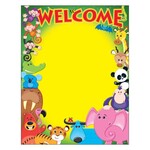 Trend Enterprises Welcome Awesome Animals Learning Chart 17x22 [T38335]