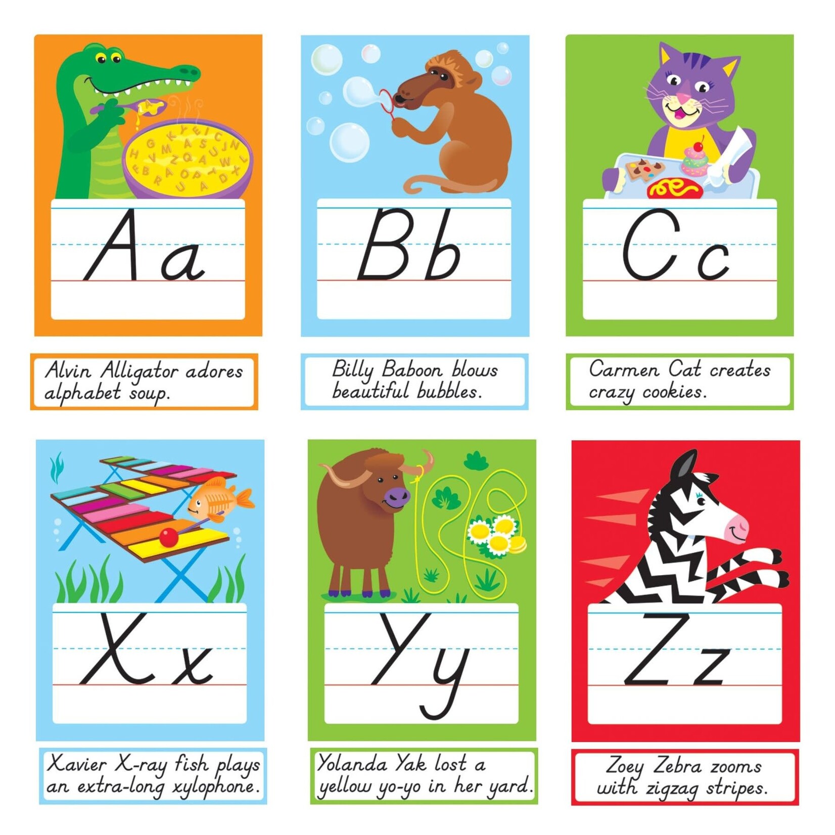 Trend Enterprises Amusing Animals number line script BBS [T8207]