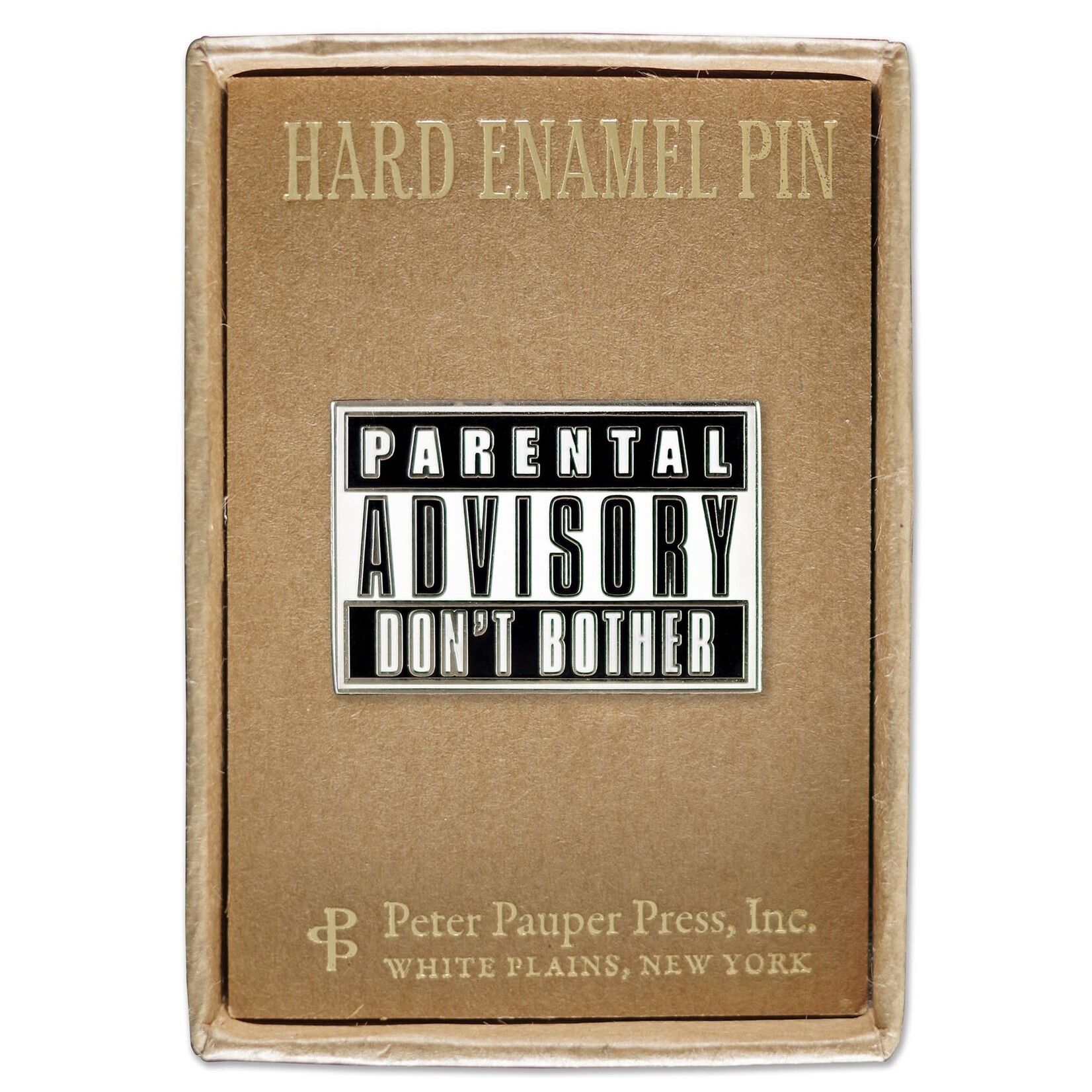 Peter Pauper Press Hard Enamel Pin - Parental Advisory [PPP7369]