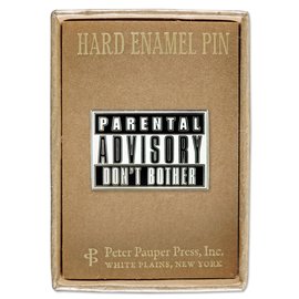 Peter Pauper Press Hard Enamel Pin - Parental Advisory