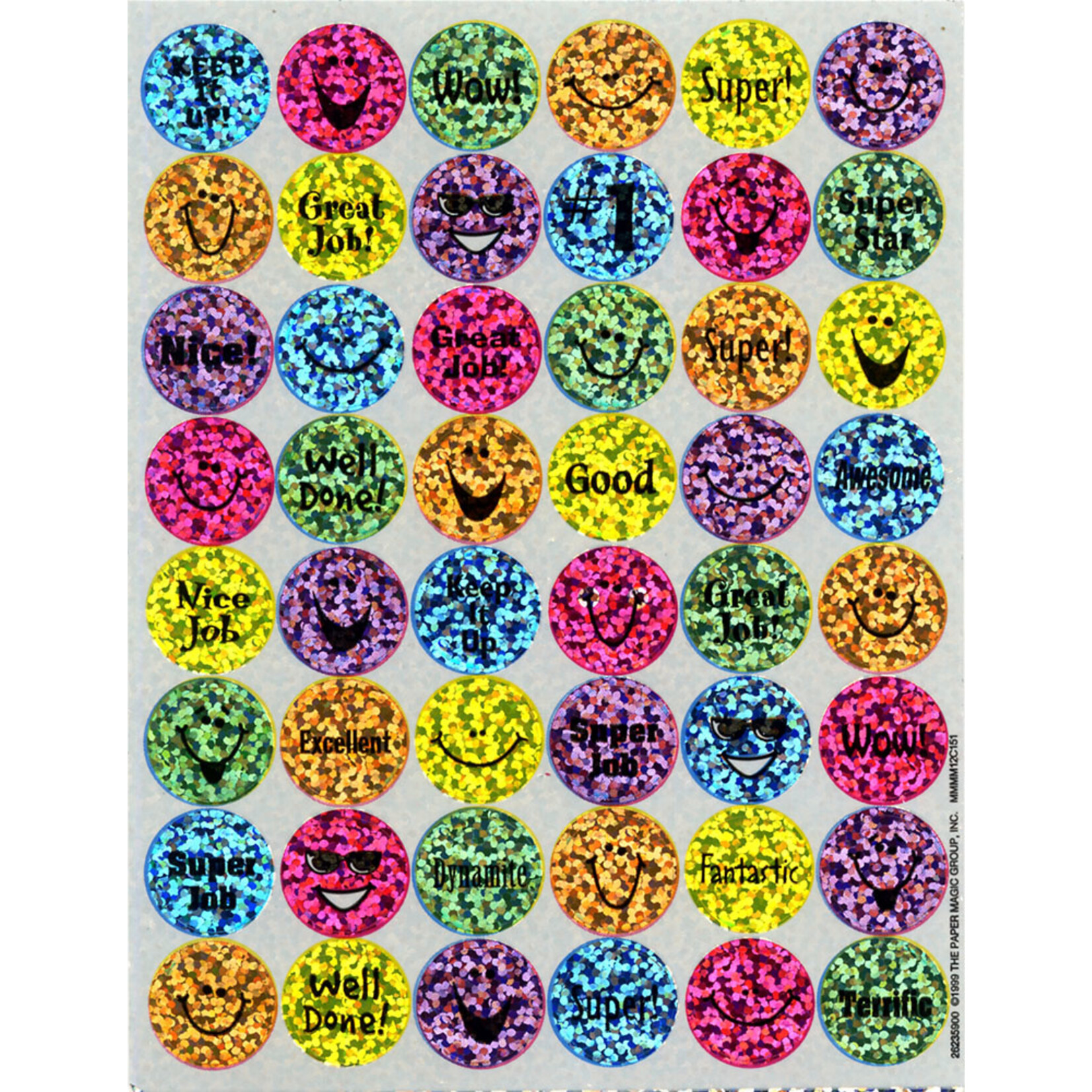 EUREKA SPARKLE SMILES STICKERS 96 CTN [P623590]