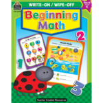 Teacher Created Resources Beginning Math Write-On Wipe-Of Book PreK [TCR3293]