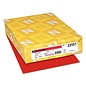Astrobrights Astrobrights Color Paper, 24 lb, 8 1/2 x 11, Re-Entry Red, 500 Sheets/Ream