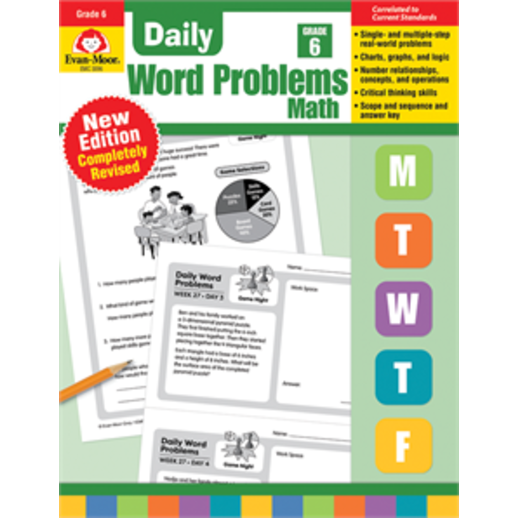 Evan-Moor Daily Word Problems, Grade 6 [EMC3096]