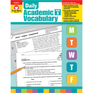 Evan-Moor Daily Academic Vocabulary Grade 4
