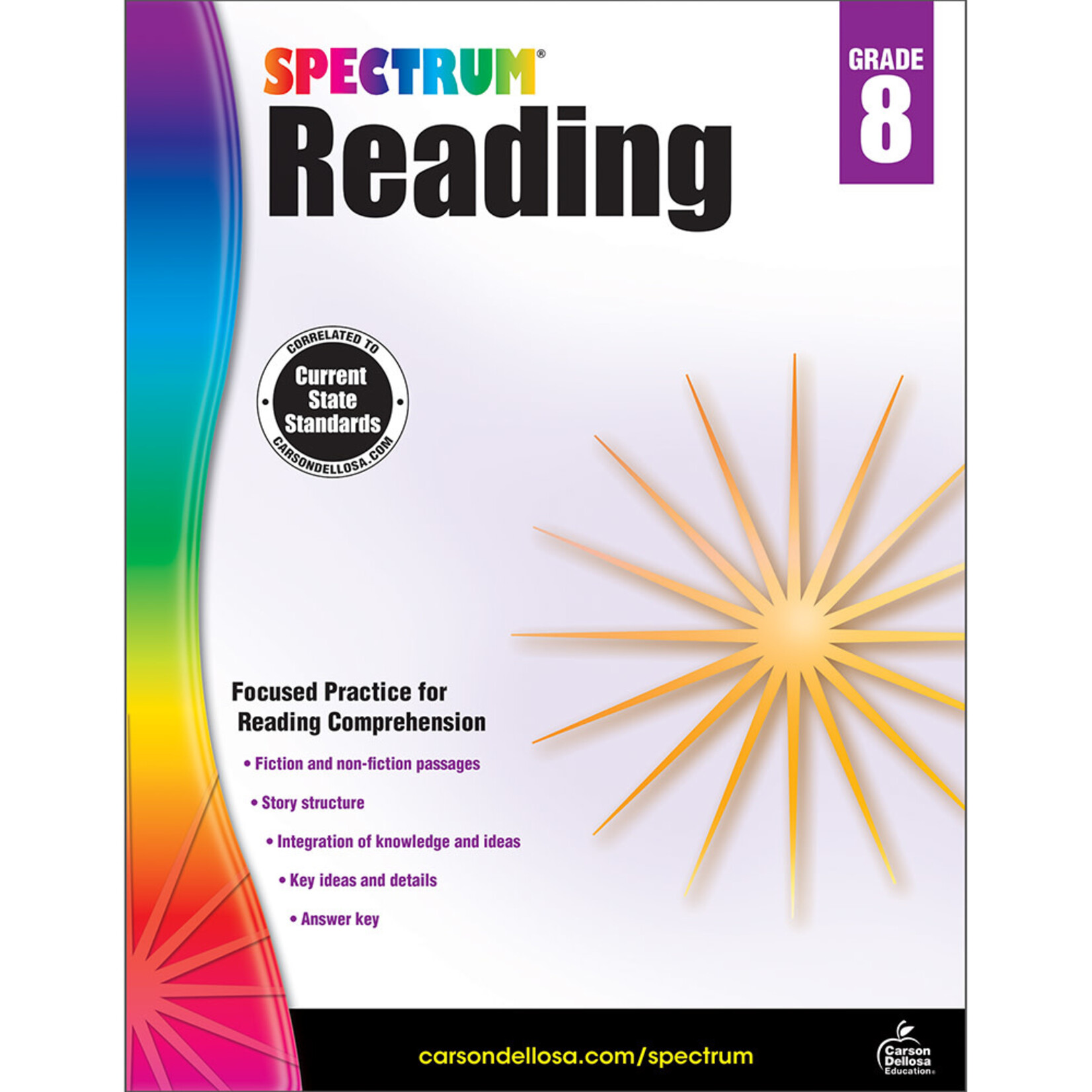 Carson-Dellosa Publishing Group SPECTRUM READING BOOK GRADE 8 [CD704586]