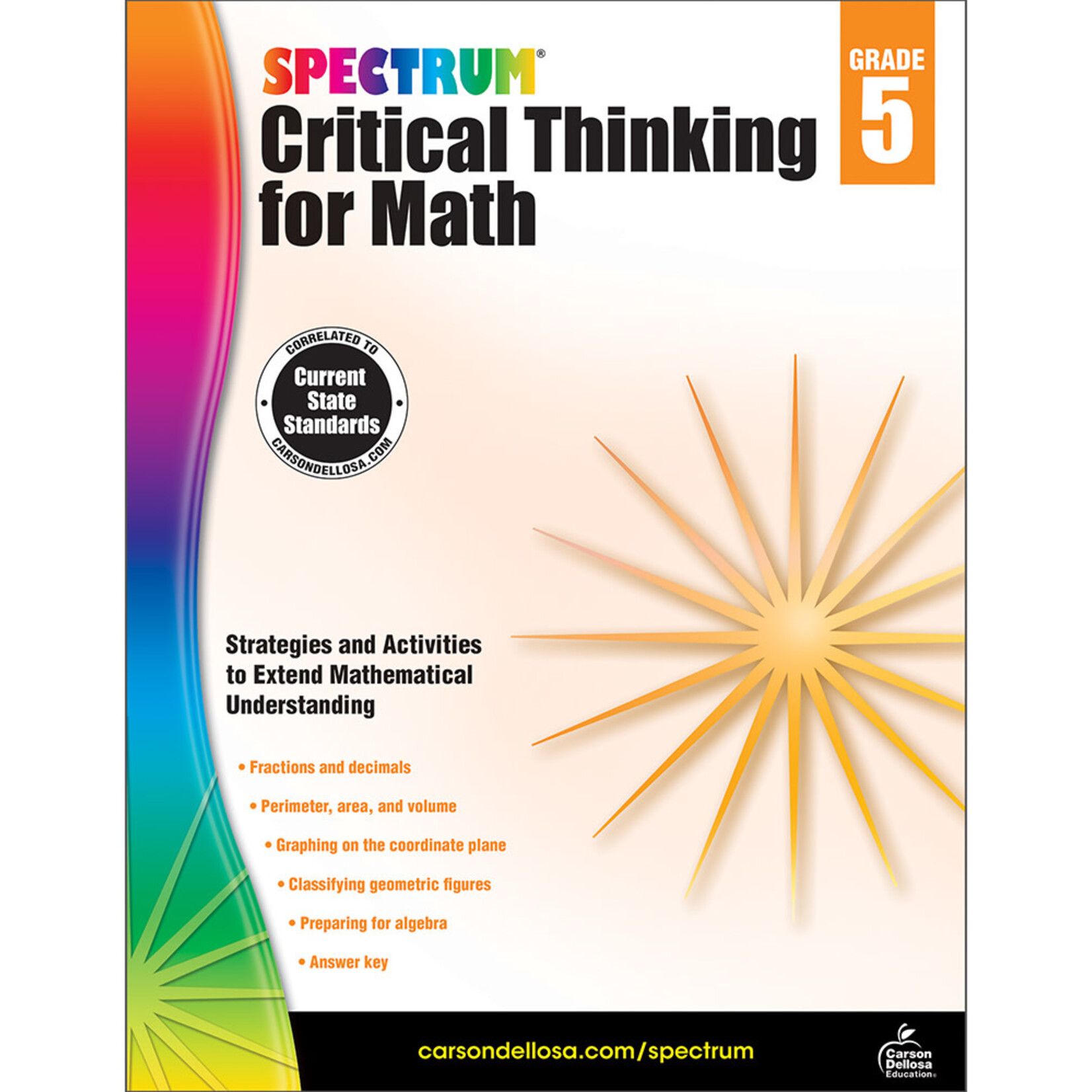 Carson-Dellosa Publishing Group CRITICAL THINKING FOR MATH GRADE 5 [CD705117]