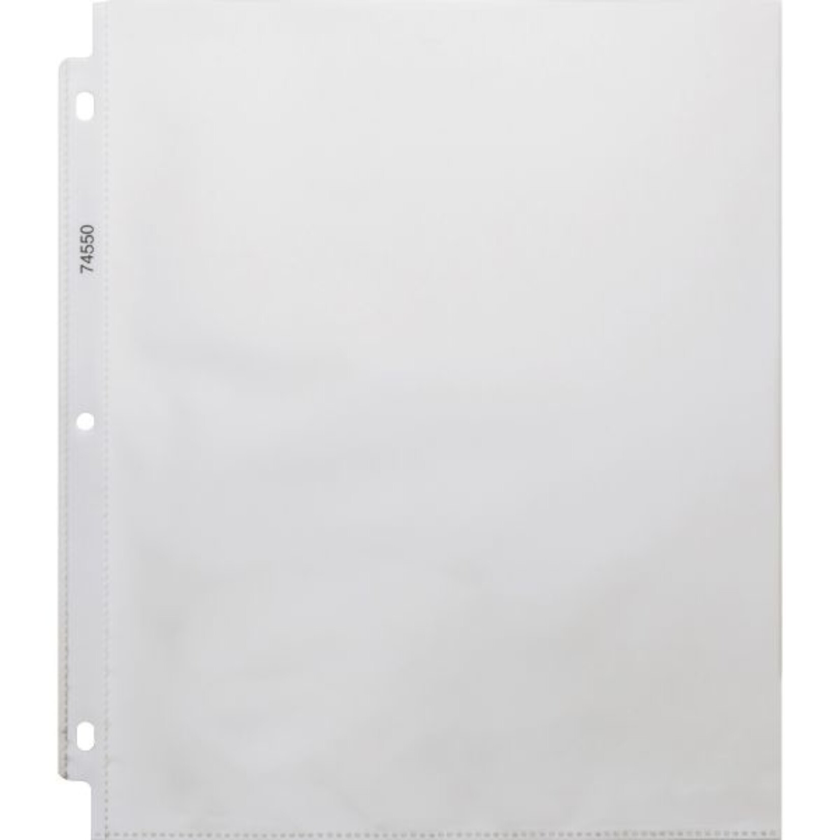 Business Source Business Source Top Loading Sheet Protectors Letter - 8 1/2" x 11" - Heavy Weight (3.3 mil) - 3-Hole Punched - Clear - 100/ Box