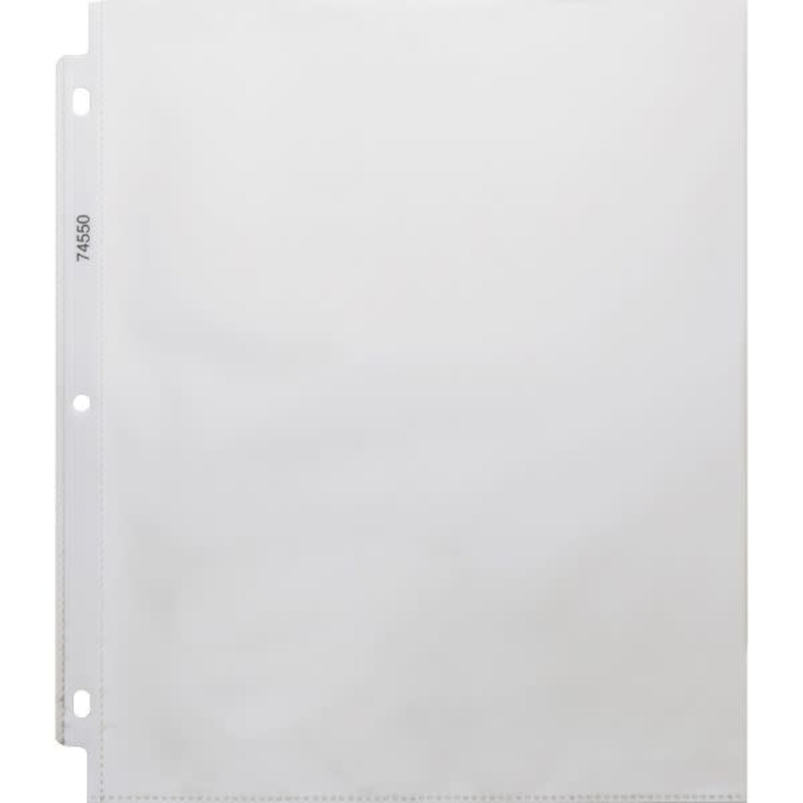 Business Source Business Source Top Loading Sheet Protectors Letter - 8 1/2" x 11" - Heavy Weight (3.3 mil) - 3-Hole Punched - Clear - 100/ Box