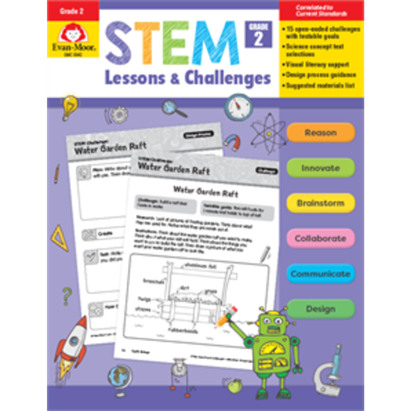Evan-Moor STEM Lessons & Challenges Grade 2 [EMC9942]