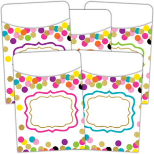 Teacher Created Resources Confetti Library Pockets