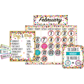 Teacher Created Resources Confetti Calendar Bulletin Board Display