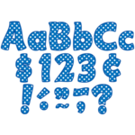Teacher Created Resources Blue Polka Dots Funtastic 4" Letters Combo Pack [TCR5347]