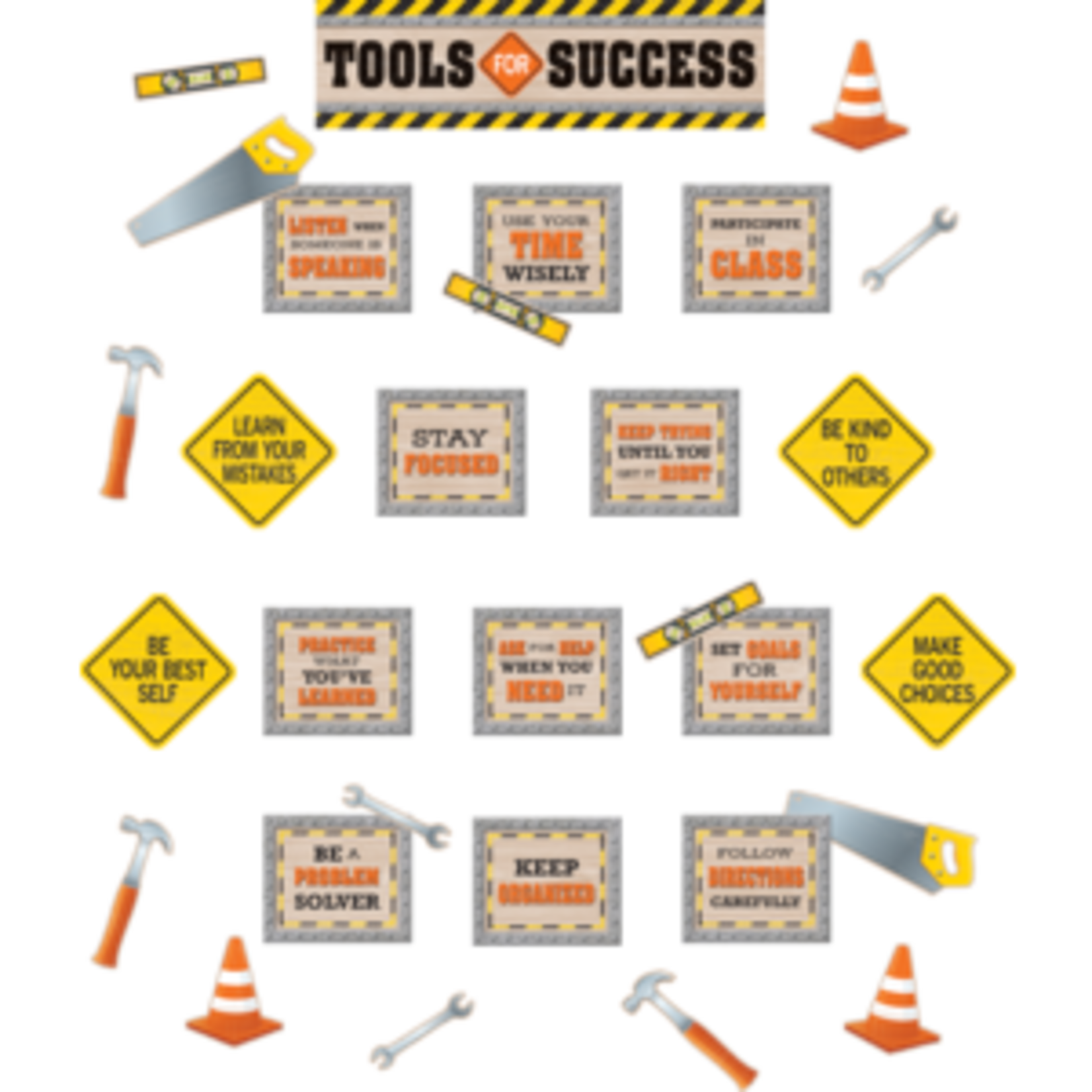 Teacher Created Resources Under Construction Tools for Success Mini Bulletin Board [TCR8744]