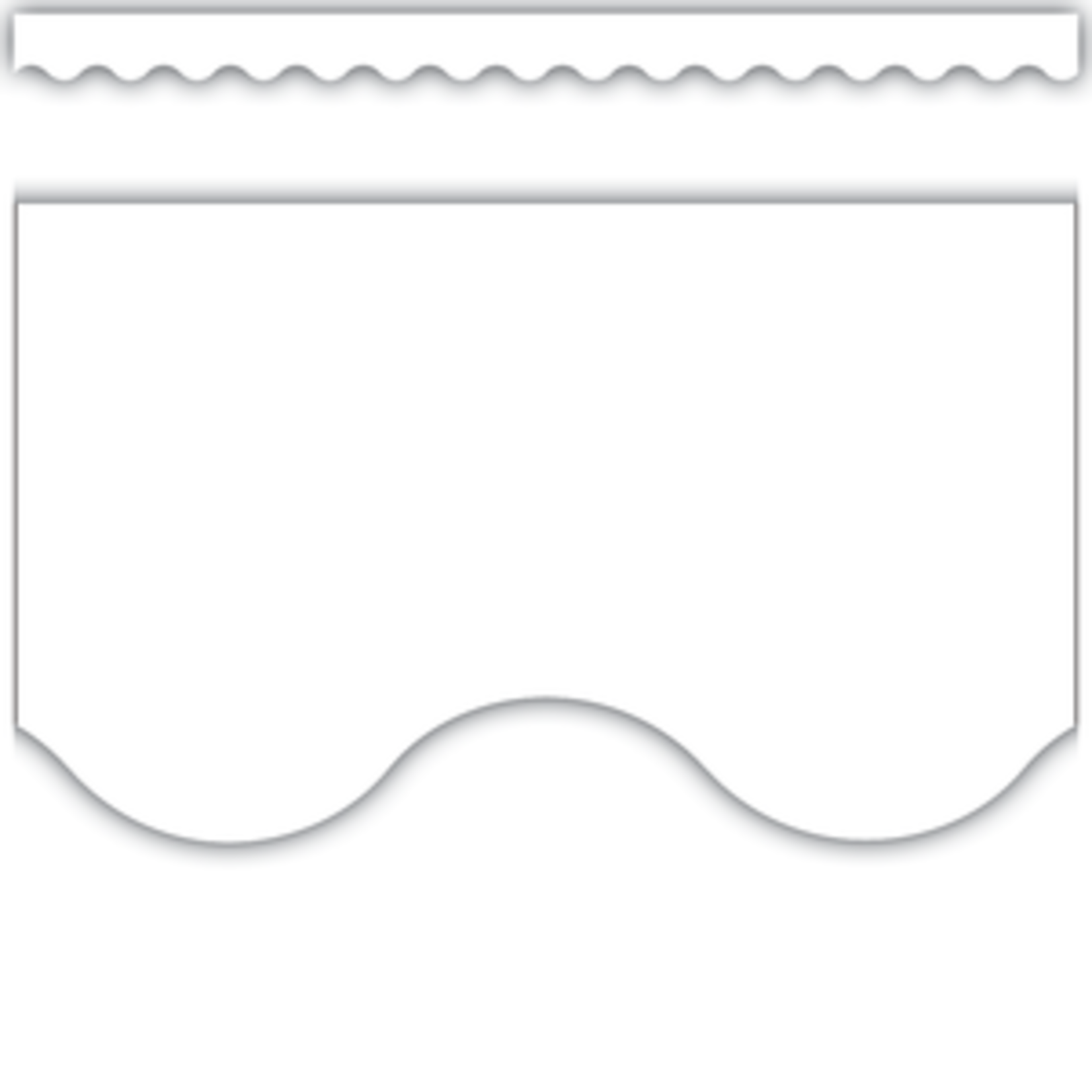 Teacher Created Resources White Scalloped Border Trim [TCR5595]