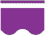 Teacher Created Resources Purple Scalloped Border Trim [TCR2153]