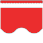 Teacher Created Resources Red Scalloped Border Trim [TCR4174]