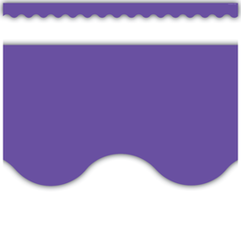 Teacher Created Resources Ultra Purple Scalloped Border Trim