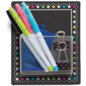 Teacher Created Resources Clingy Thingies Chalkboard Brights Storage Pocket