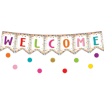 Teacher Created Resources Confetti Pennants Welcome Bulletin Board Display [TCR3608]