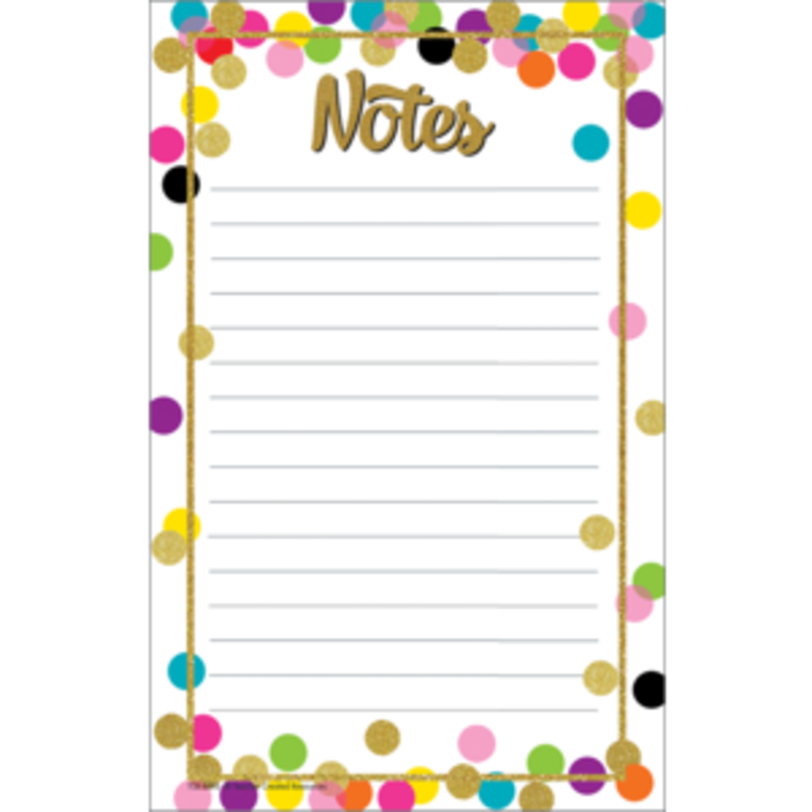 Teacher Created Resources Confetti Notepad [TCR8893]