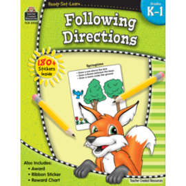 Teacher Created Resources Ready-Set-Learn: Following Directions Grade K-1