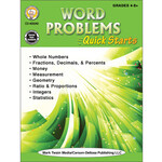 Carson-Dellosa Publishing Group Word Problems Quick Starts Workbook Grades 4-8 [CD405040]