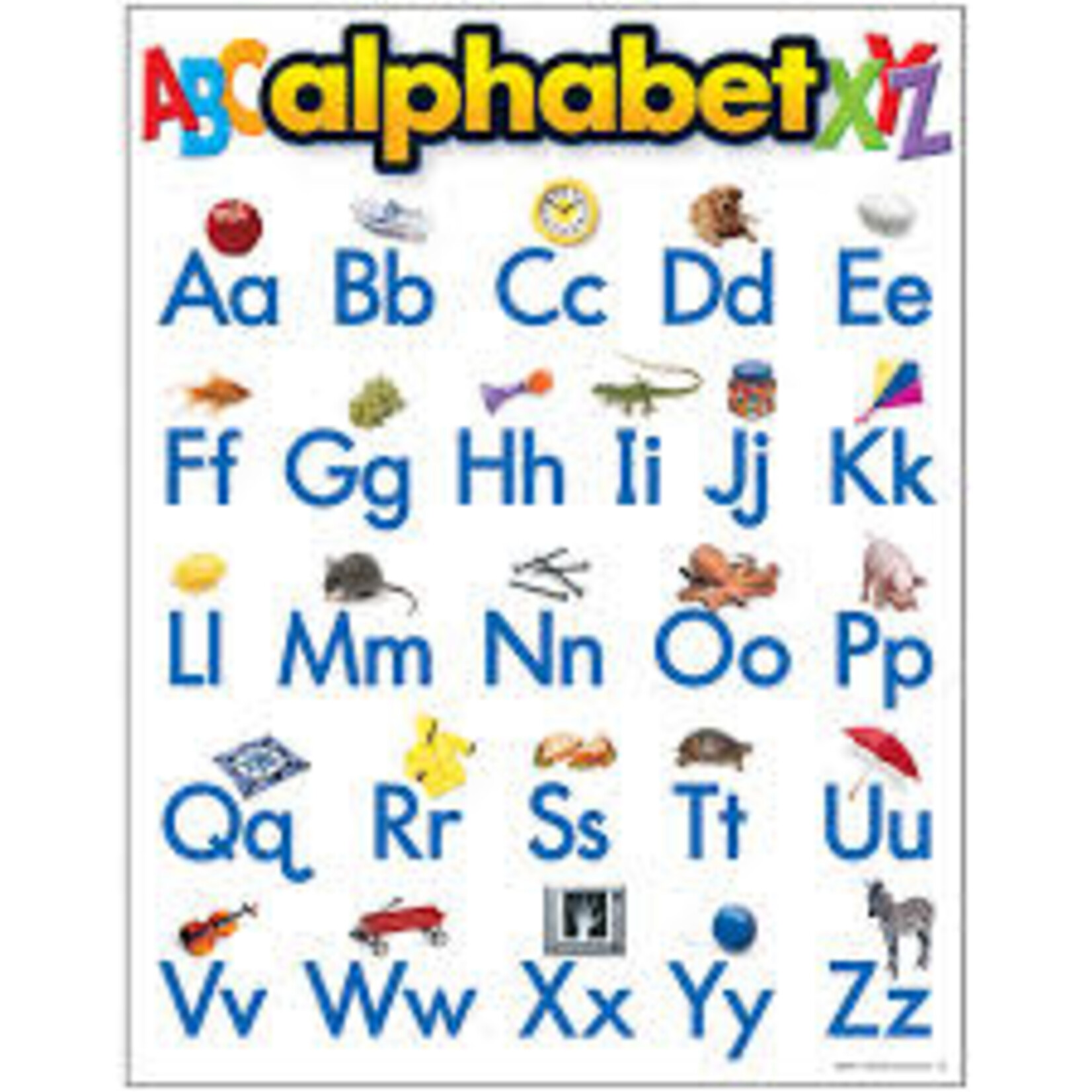 Trend Enterprises ALPHABET LOWER CASE CHART 17x22 [T38026]