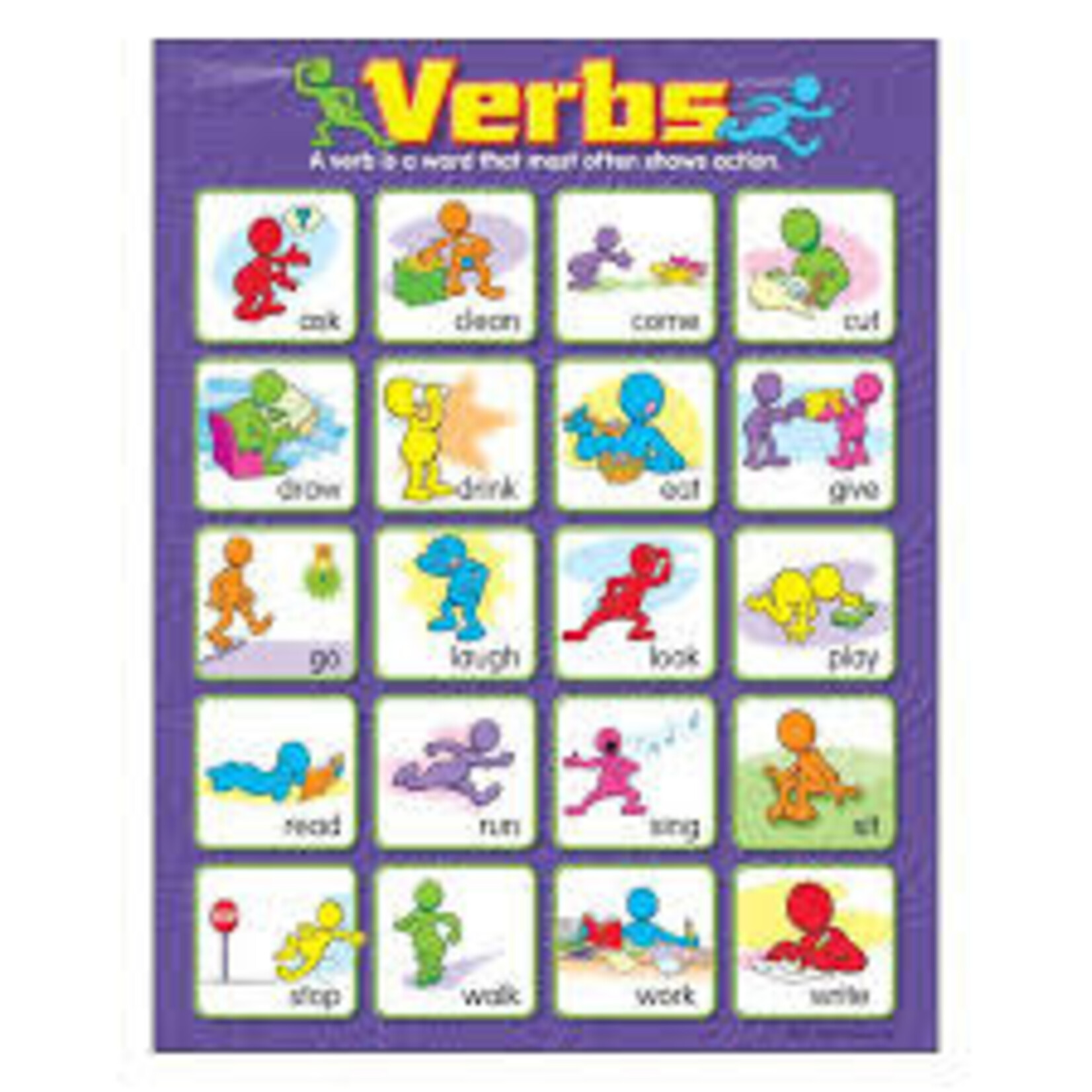 Trend Enterprises Verbs Learning Chart 17x22 [T38131]