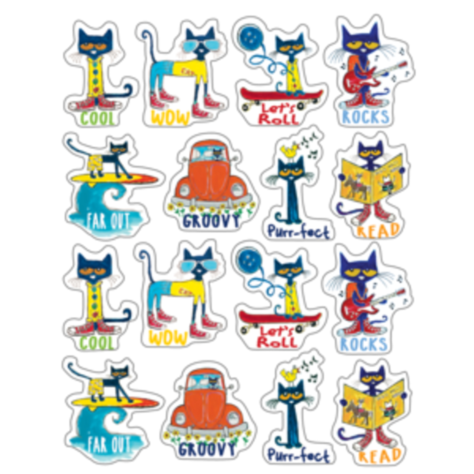 Teacher Created Resources Pete the Cat Stickers [EP63935]