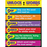 Trend Enterprises Unlock Words Learning Chart 1 7x22 [T38283]