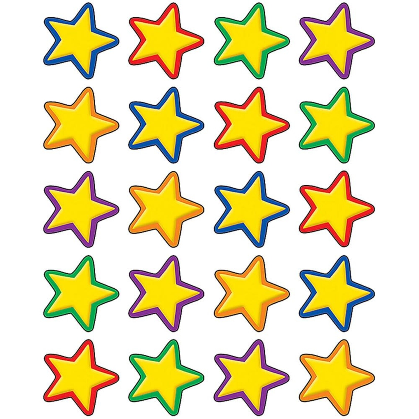 Teacher Created Resources Yellow Stars Stickers [TCR5161] (D)