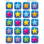 Teacher Created Resources Colorful Stars Stickers [TCR5742] (D)