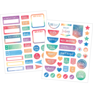 Teacher Created Resources Watercolor Planner Stickers