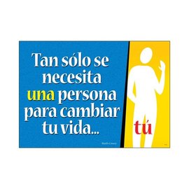 Trend Enterprises Tan solo se necesita (Spanish) ARGUS Poster (D)