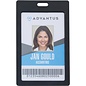 ADVANTUS Advantus Vertical Rigid ID Badge Holder Support 2" x 3.25" Media - Vertical - Plastic - Black